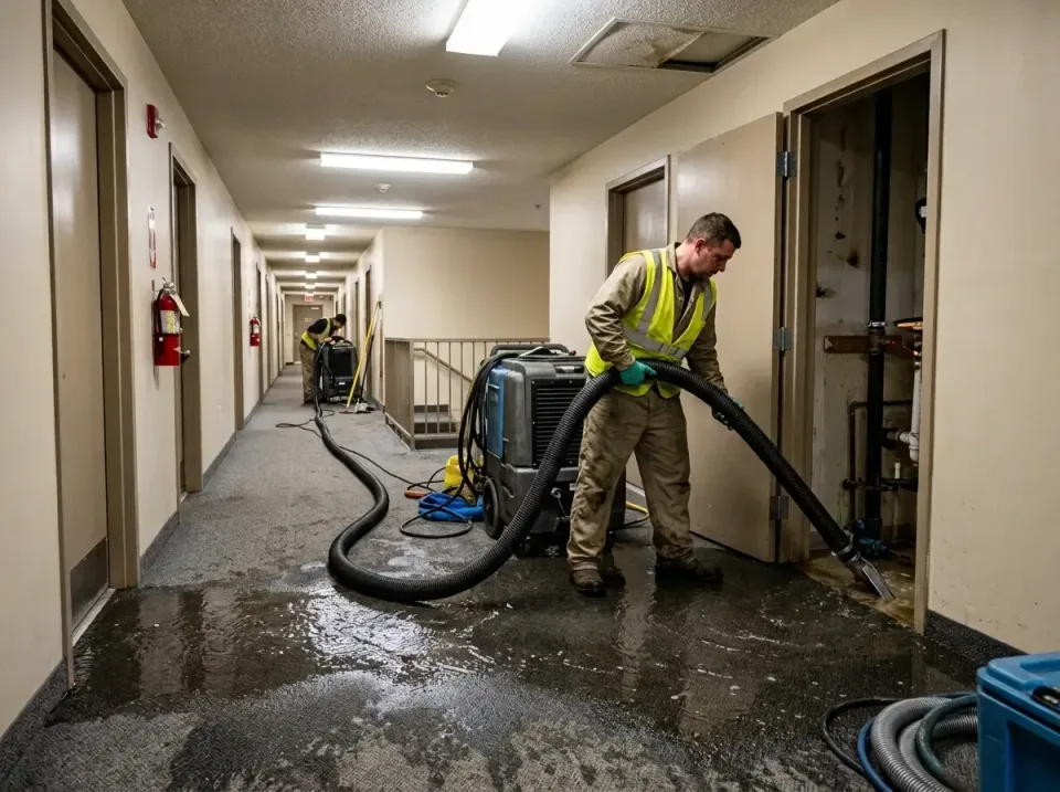 multi-unit-apartment-hallway-f-005 — frequently asked questions, Emergency Burst Pipe Water Extraction & Removal in Glassbor…